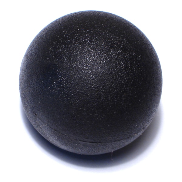 8mm-1.25 x 40mm Black Plastic Coarse Thread Ball Knobs 4PK